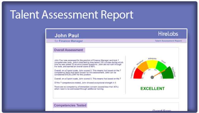 Talent Assessment Report